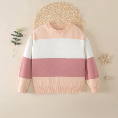 Toddler Girls Colour Block Jumper