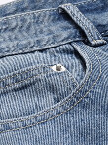 DAZY Men Cotton Washed Straight Leg Jeans - Light Wash - View 6