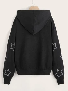 ✩♡✩ UNKNOWN VIBES DISTRESSED RHINESTONE EMBELLISHED SWEATSHIRT