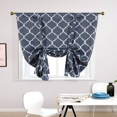 Geometric Pattern Single Panel Blackout Curtain