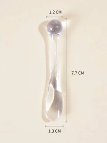 亚克力眼霜面膜棒，化妆品包装小勺，圆头眼部按摩精华导入工具 3 件，美容，护肤品，水疗，自我护理，护肤工具，面部护理，美容师用品，按摩，面部按摩工具，面部滚轮