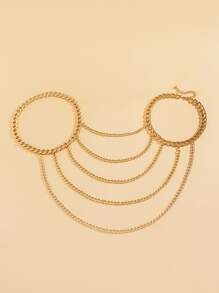 Chuỗi cơ thể xếp lớp tối giản - Vàng - Xem 5