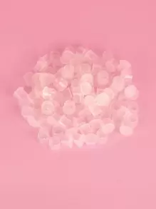 100 piezas de taza de tinta de tatuaje transparente - transparente - Ver 2