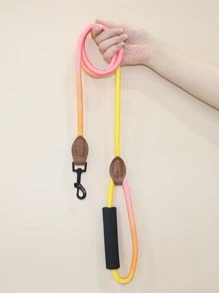 Supet 1pc Colorful Pet Chest & Back Strap Set, Including Leash, Adjustable, Suitable For Medium And Small Dogs, Fashionable Outdoor Walking Accessories - Multicolor - View 4