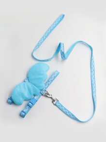 Supet 2pcs Wing Decor Pet Harness & Leash Set - Baby Blue - View 1