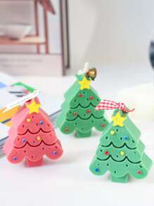 1pc Christmas Tree Shaped DIY Silicone Mold - White - View 3