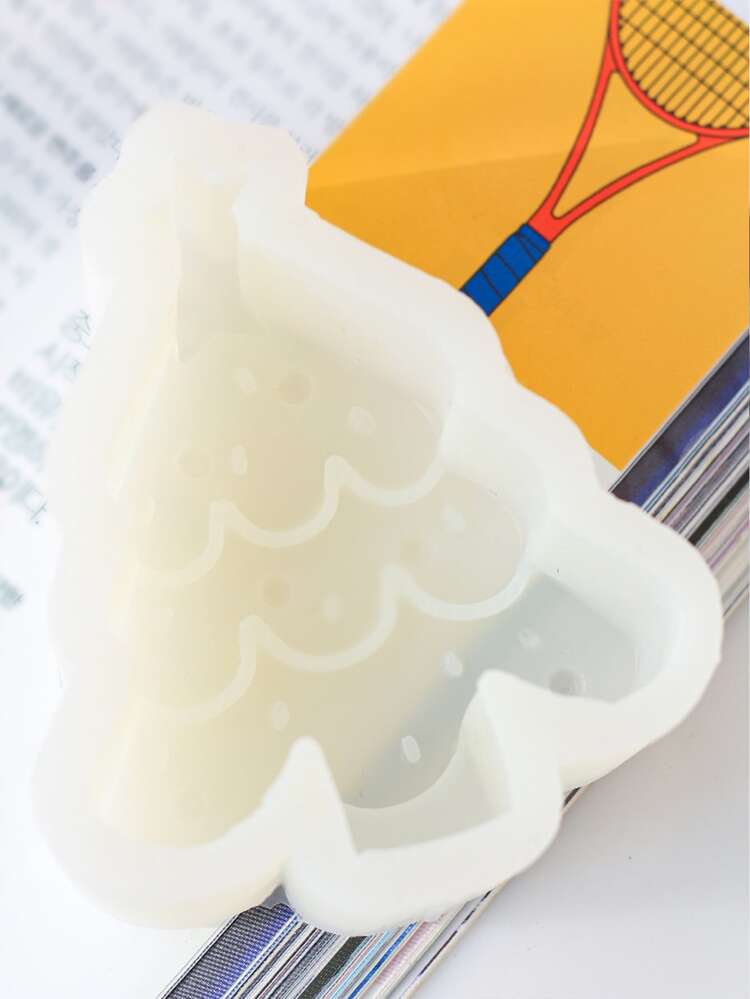 1pc Christmas Tree Shaped DIY Silicone Mold - White - View 6