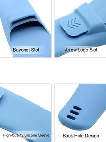 علبة تخزين موس حلاقة موحد اللون قطعة واحدة - الأزرق - مشاهدة 4