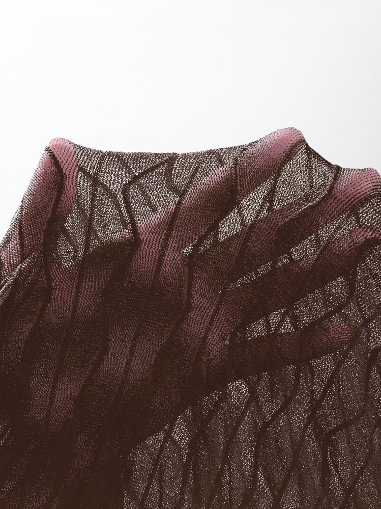 SHEIN ICON Tie Front Open Back Textured Tank Top - Chocolate Brown - View 5