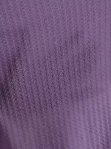 SHEIN LUNE Notched Neck Lettuce Trim Romper - Purple - View 6