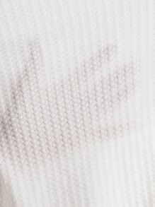 SHEIN LUNE Camiseta tejida waffle de manga raglán - Blanco - Ver 6