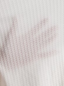 SHEIN BASICS Camiseta corta tejida de canalé con cremallera - Blanco - Ver 7