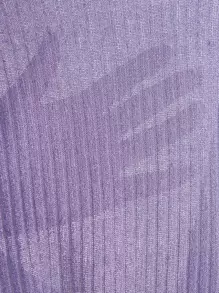 SHEIN Essnce 素色羅紋針織上衣 - 紫丁香色 - 查看 6