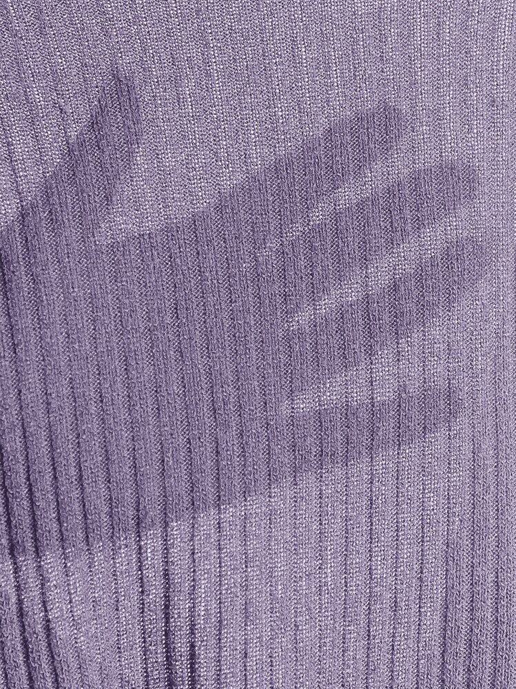 SHEIN Essnce 羅紋長袖中長T恤 - 紫丁香色 - 查看 5