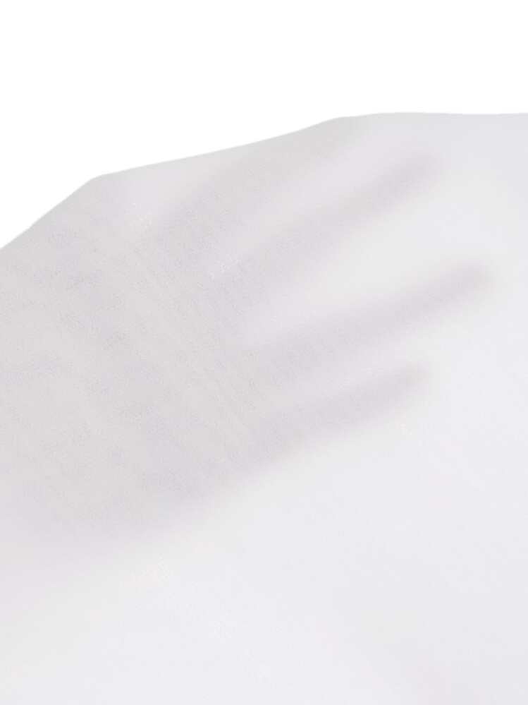 SHEIN Clasi Áo sơ mi Nút màu trơn Giải trí - trắng - Xem 6