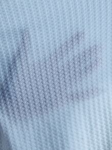 SHEIN Qutie 交疊領木耳邊T恤 - 淺藍色 - 查看 6