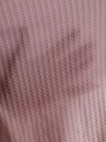 SHEIN LUNE Surplice Neck Wide Leg Jumpsuit - Dusty Pink - View 6