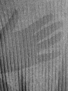 Muchica Rib-knit Tee & Tie Waist Leggings Set - Light Grey - View 6