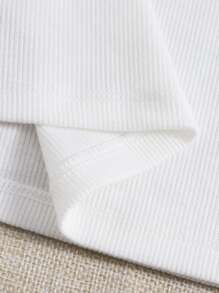 SHEIN EZwear Top tank tejido de canalé unicolor