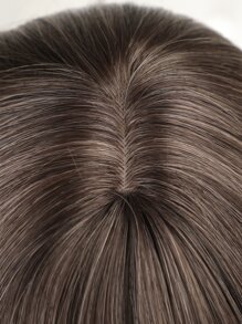 HAIRCUBE Pelucas de oro rosa de 28 pulgadas, pelucas onduladas largas con flequillo, pelucas onduladas doradas para mujeres, pelucas sintéticas esponjosas elegantes para uso diario en fiestas - Multicolor - Ver 5