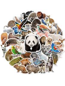 50pcs Animal Pattern Sticker - Multicolor - View 1