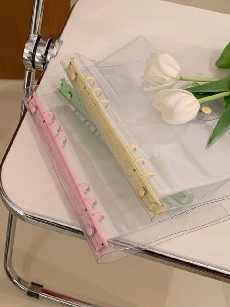 1pc Clear Portable Random Color Jewelry Storage Bag - Multicolor - View 4