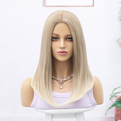 Medium Straight Synthetic Wig