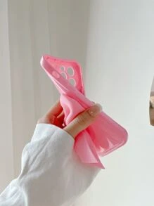 hộp đựng điện thoại di động trang trí nơ - Hồng - Xem 3