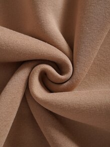 Manfinity Dauomo Men Solid Drawstring Thermal Lined Hoodie - Khaki - View 5