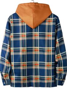 Manfinity Homme 男士格紋印花翻蓋口袋抽繩連帽外套 - 彩色 - 查看 2