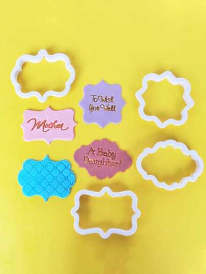 4 piezas Molde de galleta de plástico