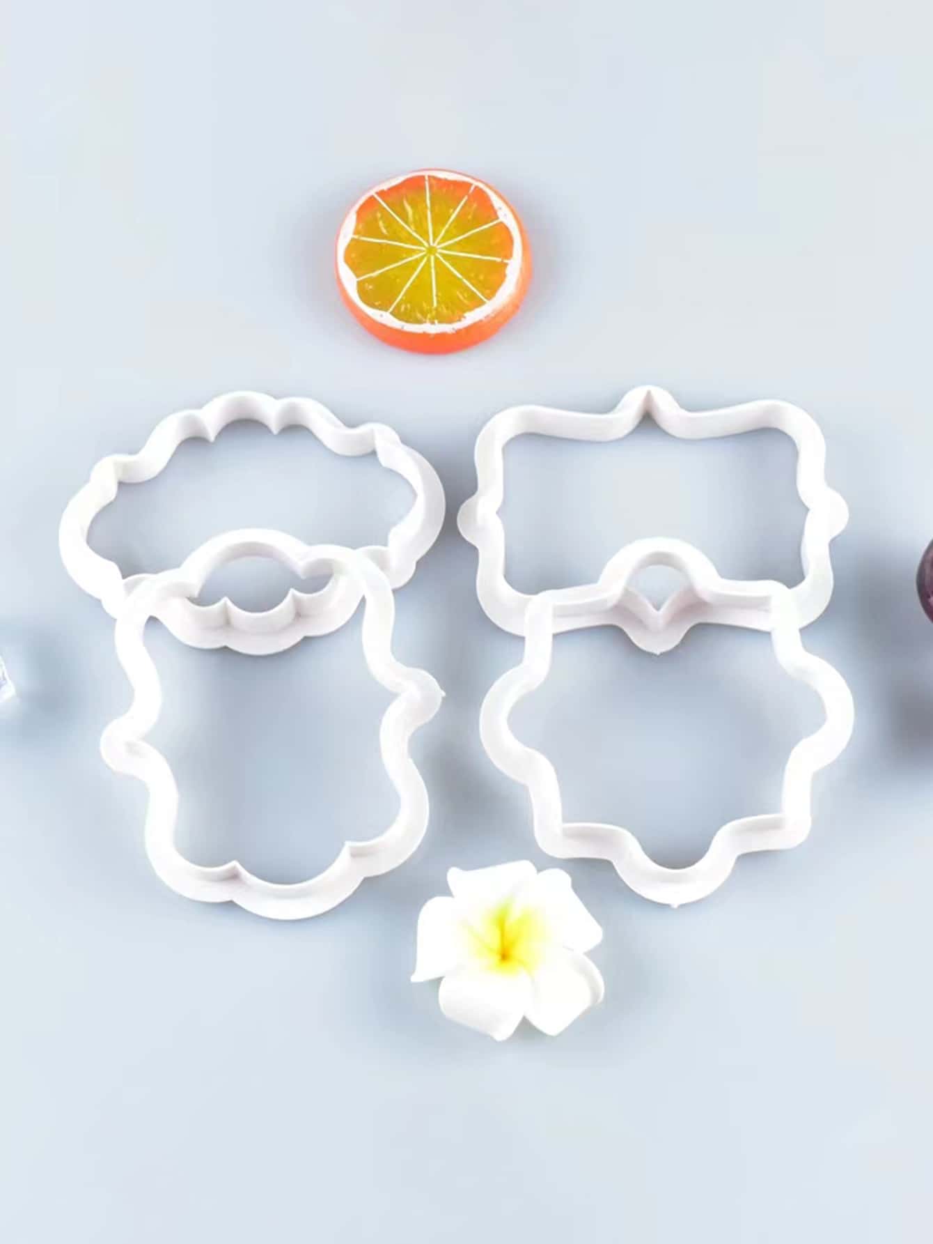 4入組塑膠餅乾模具 - 白色 - 查看 2