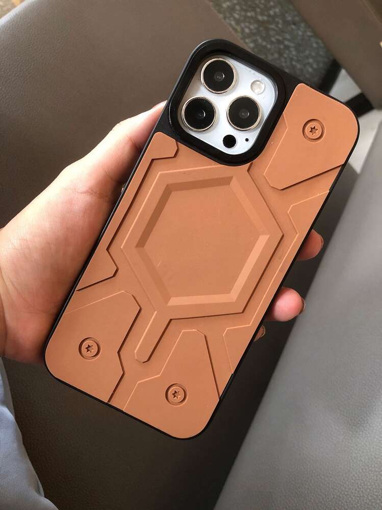 Funda para móvil de silicona - Marrón - Añade 1