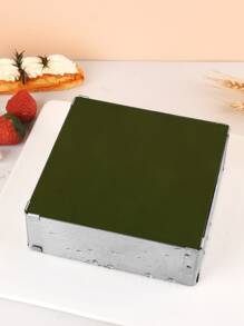 Square Cake Mold Ring, 6-11 inch Adjustable Stainless Steel Mousse Cake Ring Square Cookie Cutter Pastry Baking Mold for Birthday Cake, Party Dessert, Tiramisu - Silver - View 8