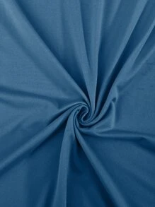 1pc Solid Stretchy Sofa Seat Cover - Blue - View 2