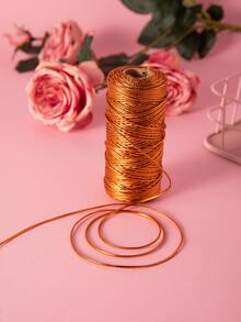 1 rollo Cinta de envoltura de regalo unicolor - Bronce - Ver 3