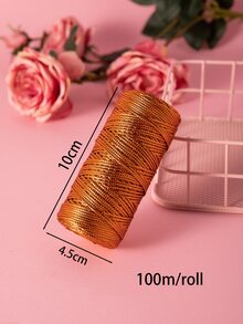 1 rollo Cinta de envoltura de regalo unicolor - Bronce - Ver 5
