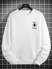 Manfinity Áo nỉ Nam Hoạt hình Giải trí - trắng - Xem 3