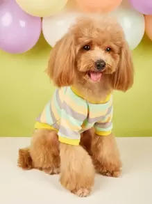 Striped Pet Hoodie - Multicolor - View 2