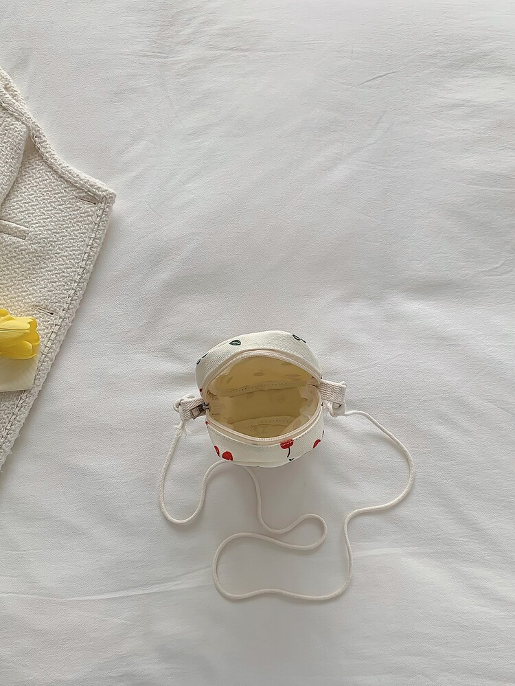 Cherry Pattern Patch Detail Phone Wallet - Multicolor - View 5