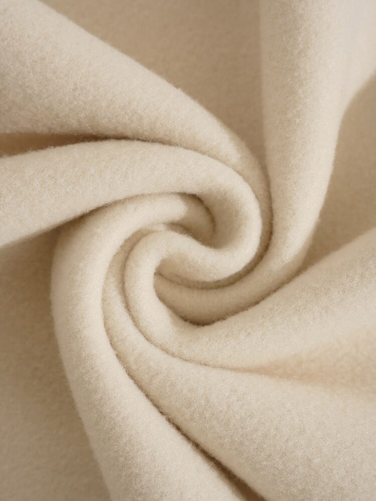 INAWLY Cartoon Graphic Kangaroo Pocket Drawstring Thermal Hoodie,Long Sleeve Tops - Apricot - View 3