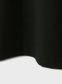 Manfinity Men Christmas Print Tee for Christmas - Black - View 4