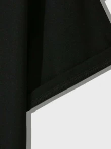 Manfinity Men Christmas Print Tee for Christmas - Black - View 5