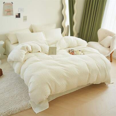 Solid Color Duvet Cover Set Without Filler