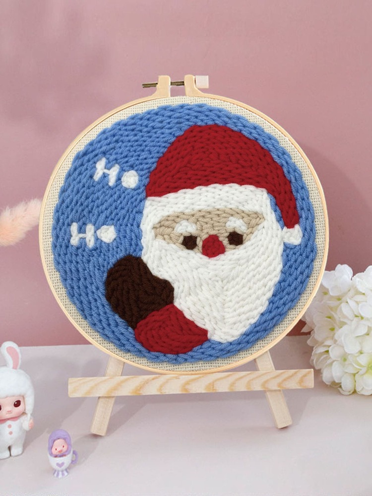 5 件套 Diy 戳刺繡聖誕套裝 - 彩色 - 查看 1