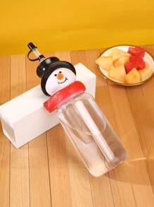 1 pieza Vaso con muñeca de nieve en forma de - Multicolor - Ver 1