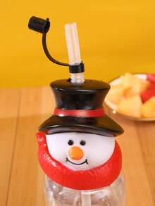 1 pieza Vaso con muñeca de nieve en forma de - Multicolor - Ver 3