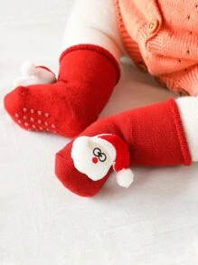 Giáng sinh 1 đôi vớ trang trí cho ông già Noel - Đỏ - Xem 1