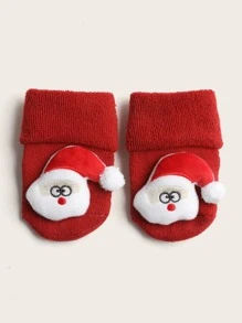 Giáng sinh 1 đôi vớ trang trí cho ông già Noel - Đỏ - Xem 3