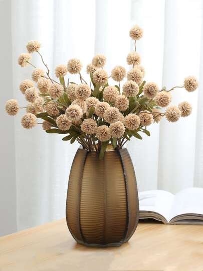 1pc 50cm Artificial Dandelion Flower Stem, Silk Flower, Fake Plant Branch For Home Living Room Bedroom Decor, Autumn Decoration, Room Decor, Desk Decor, Garden Decor, Valentine's Day Gift, Birthday Graduation Gift